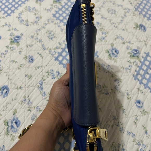 Prada Navy Blue Tessuto and Saffiano Leather - Picture 12 of 13